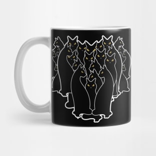 Black Cats Heart Mug